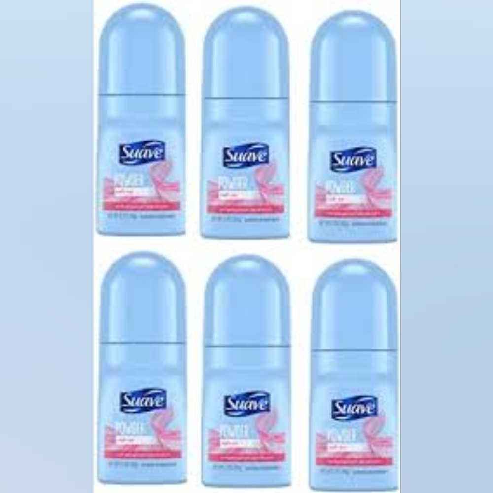6 pack - Suave Powder Roll-On Deodorant